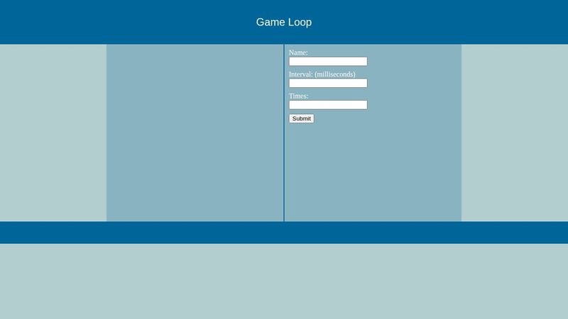 Javascript Game Loop