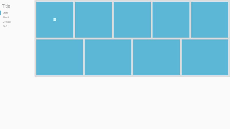 Flexbox website layout/template (Pure CSS [jQuery for Nav movement])