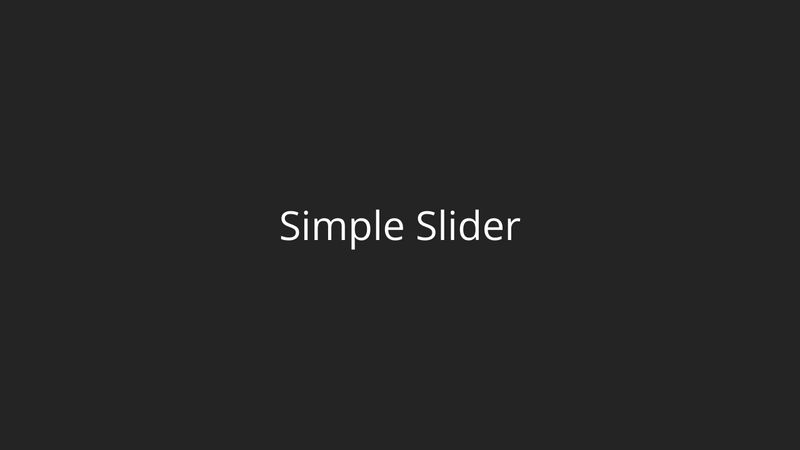 Simple Fade Slider