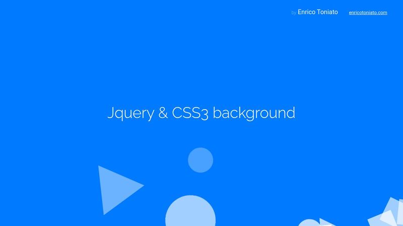 Jquery & CSS3 background