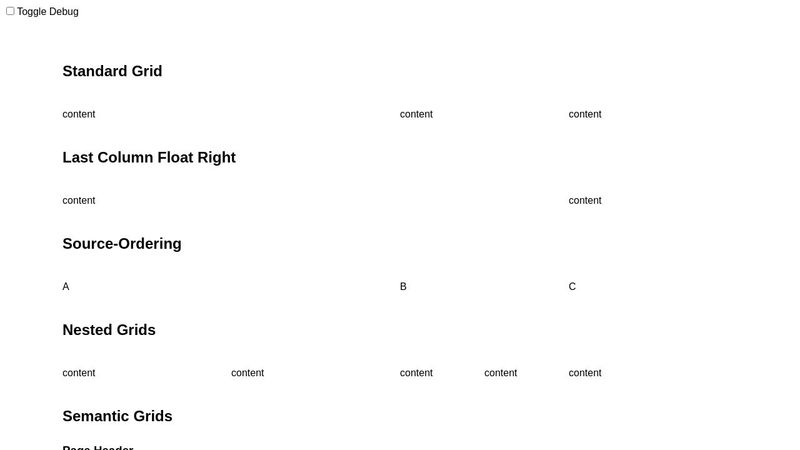 Simple Grid System