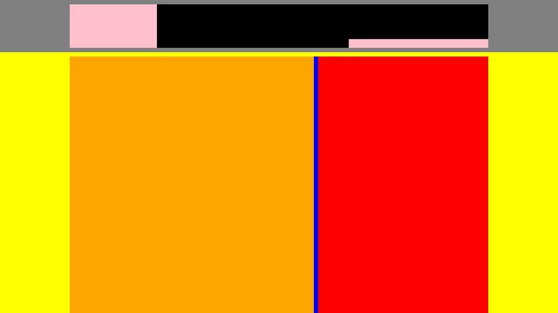Example CSS block layout - fixed header