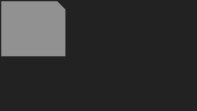 Pure CSS3 transparent corner