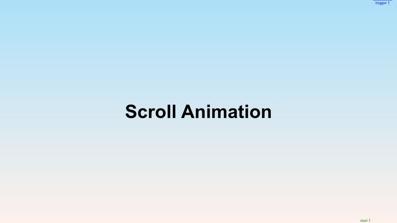 Scroll Animation