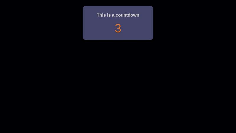 Pure CSS Countdown