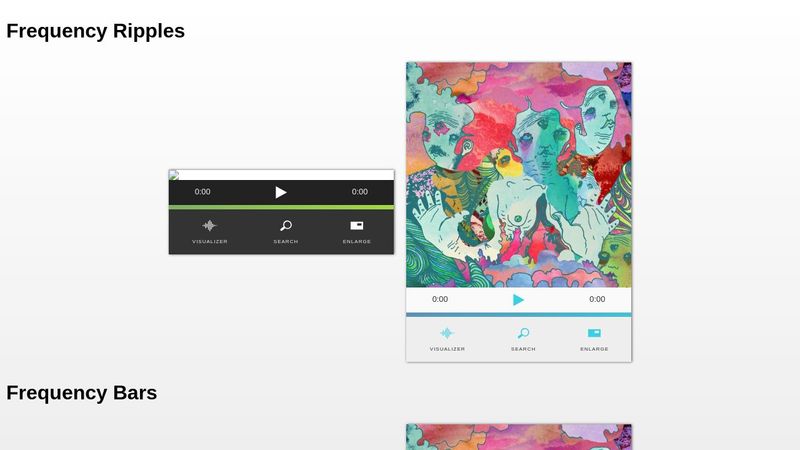 D3.js + React Music Player / Visualizer