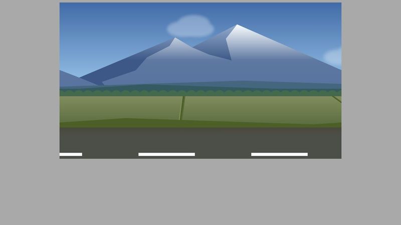 Road Trip (Looping CSS Animation)