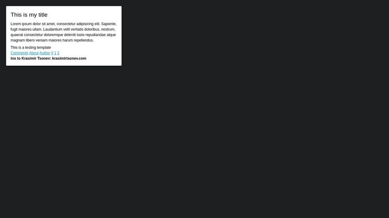 Simple JavaScript template engine