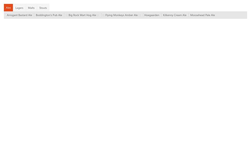 Horizontal Tab Menu CSS
