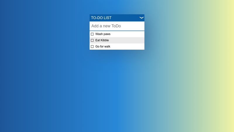 jQuery ToDo list