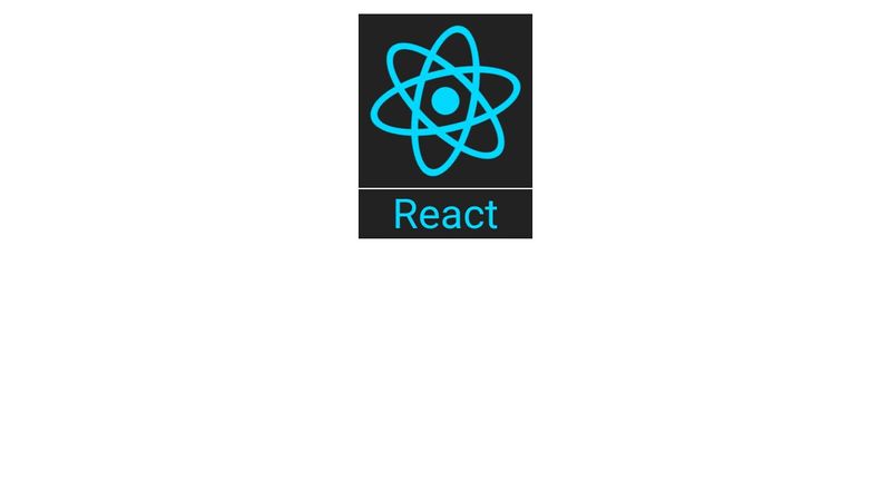 React logo animated