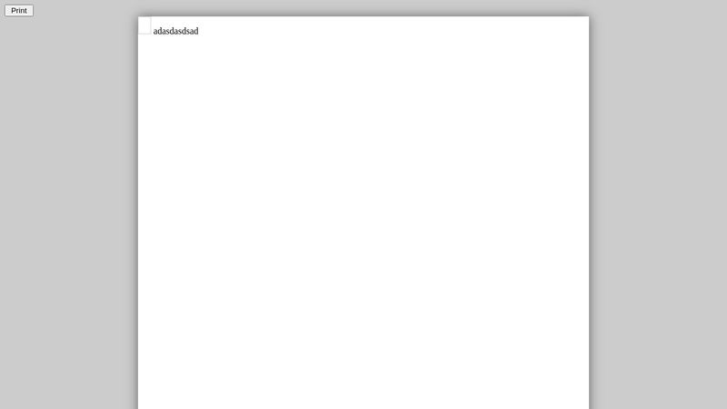 A4 CSS page template
