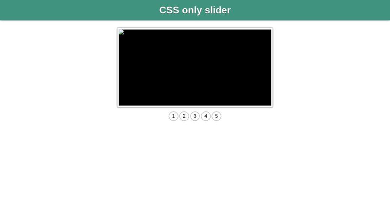 CSS only slider