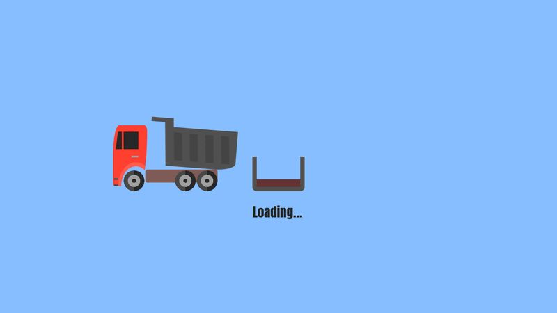 Dump Truck Loading Animation