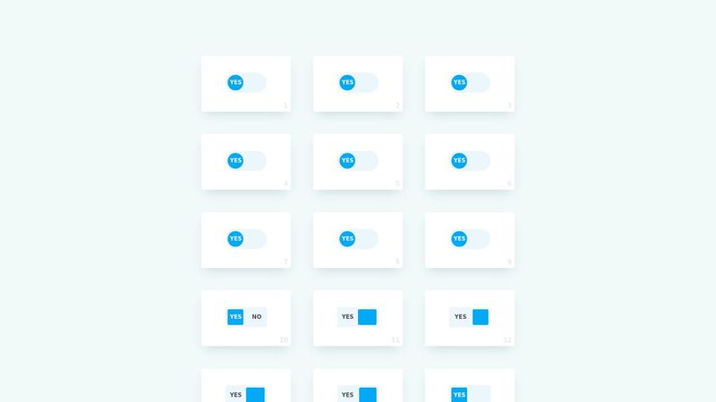 Pure CSS Toggle Buttons | ON-OFF Switches