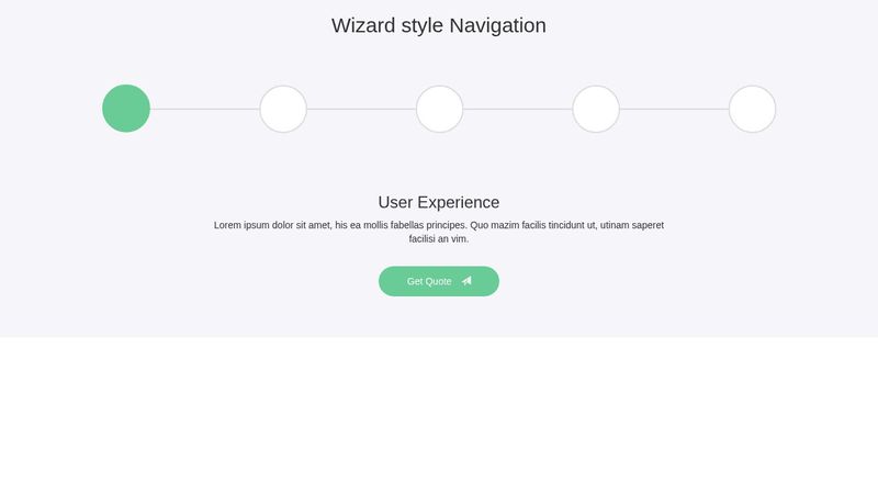 Wizard Style Navigation With Bootstrap and CSS
