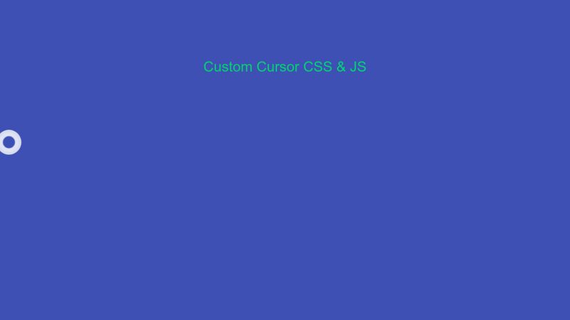 Custom Cursor in CSS