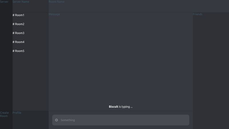 chat app: discord layout