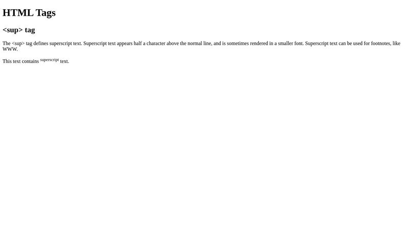 HTML Tags Assignment