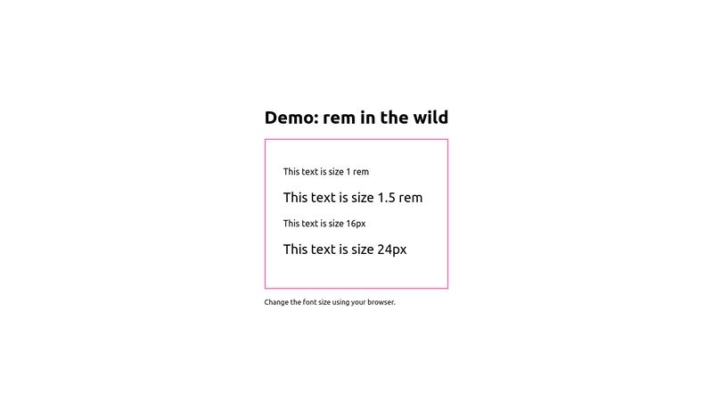 Demo Rem Vs Px In Font size demo-rem-vs-px-in-font-size
