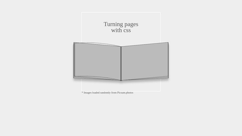 Copy Turning Pages With CSS