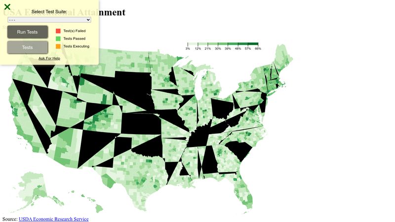 Choropleth Map D3.js challenge