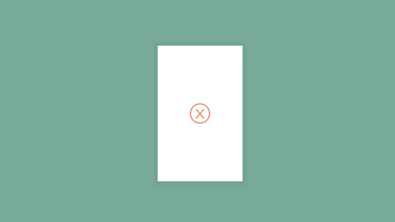 Simple error animation
