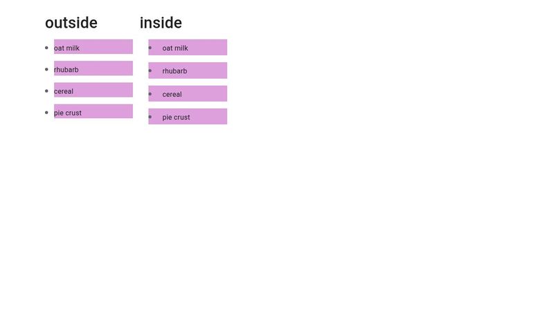 Learn CSS: Lists - list-style-position