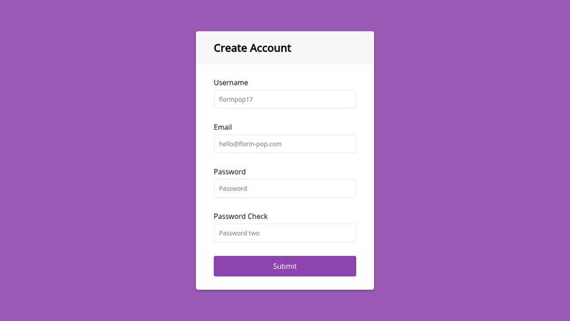 Form Validation HTML, CSS, JS