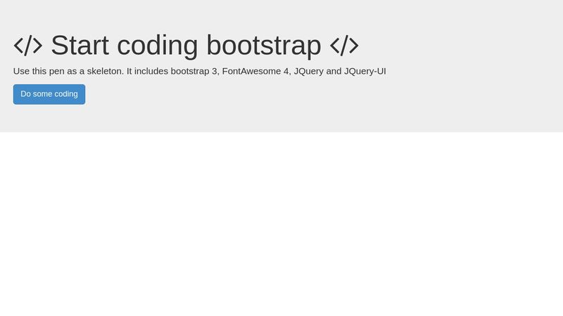 Bootstrap 3 skeleton