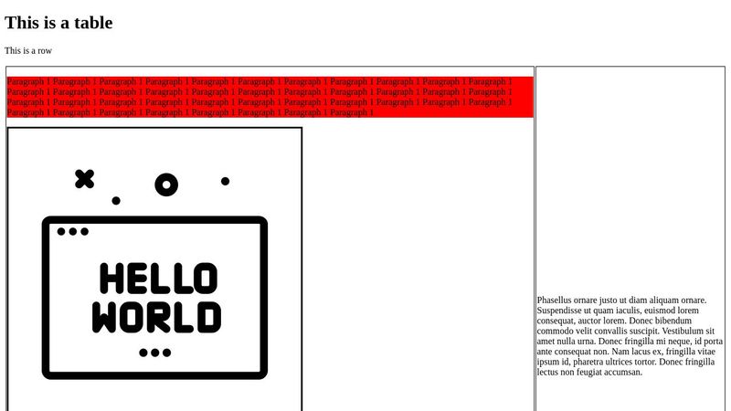 HTML Table Demo