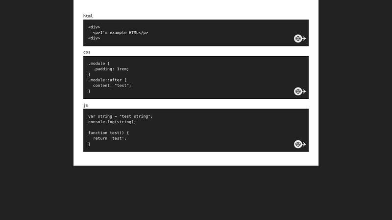 CodePen API Example
