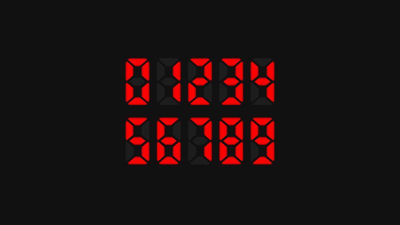 CSS Digital Digits