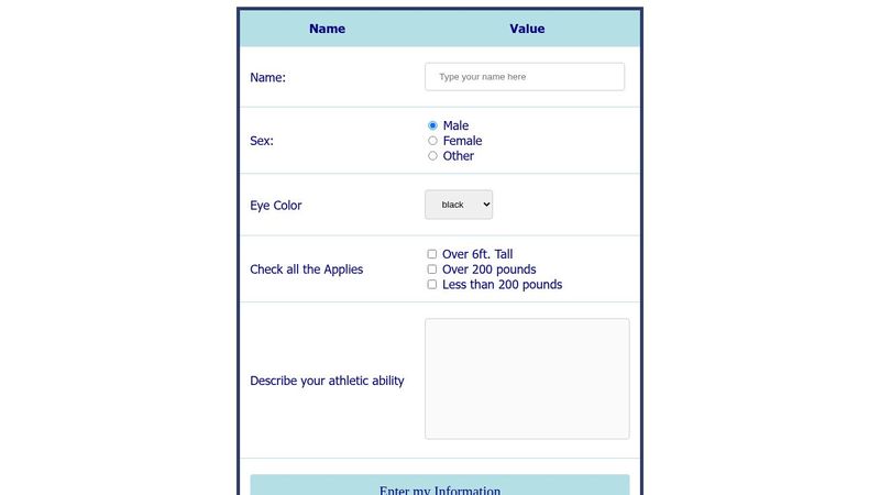 HTML Forms