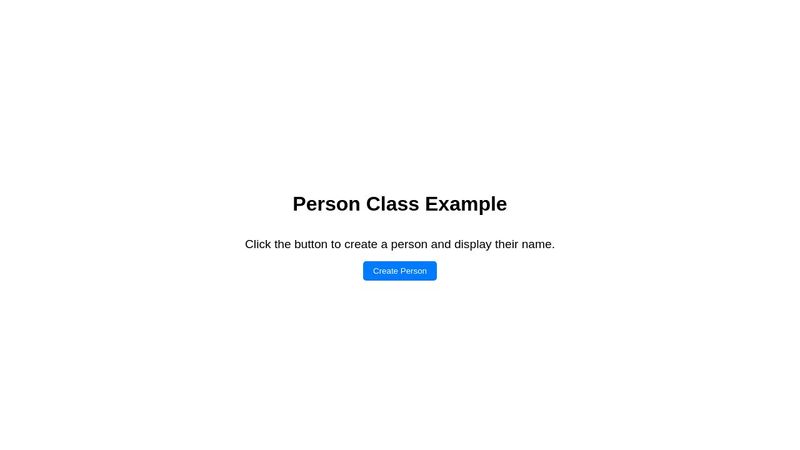 Person Class