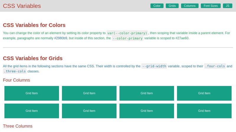 CSS Variables