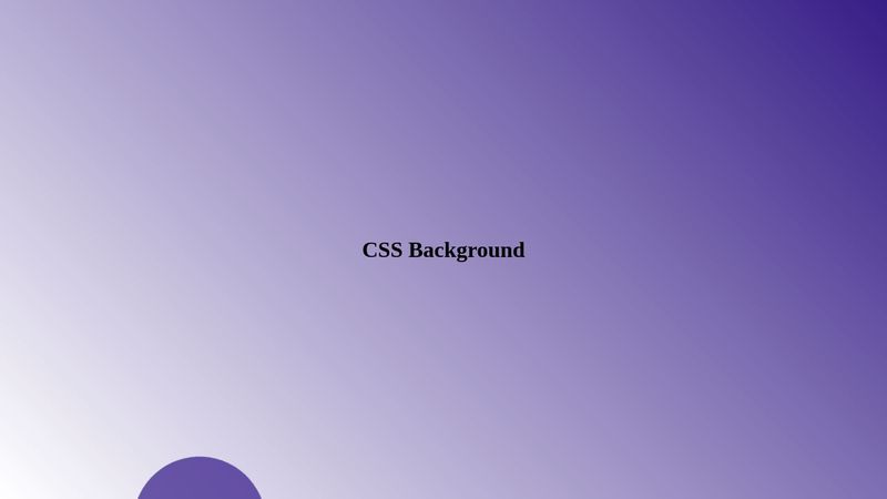 CSS Animated Background