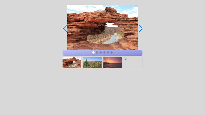 Swiper image carousel with thumbnail images and modal - responsive
