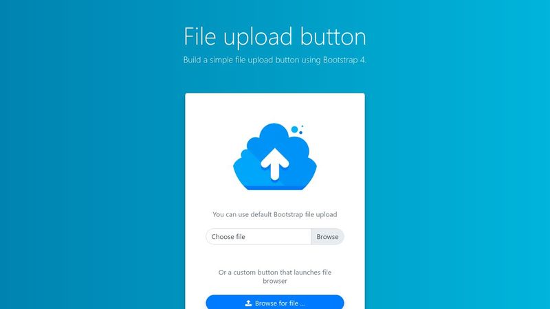 File upload button