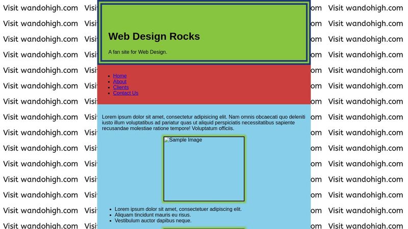 CSS Practice - Layout 1