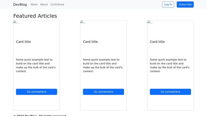 3 cards w/ bootstrap and custom css