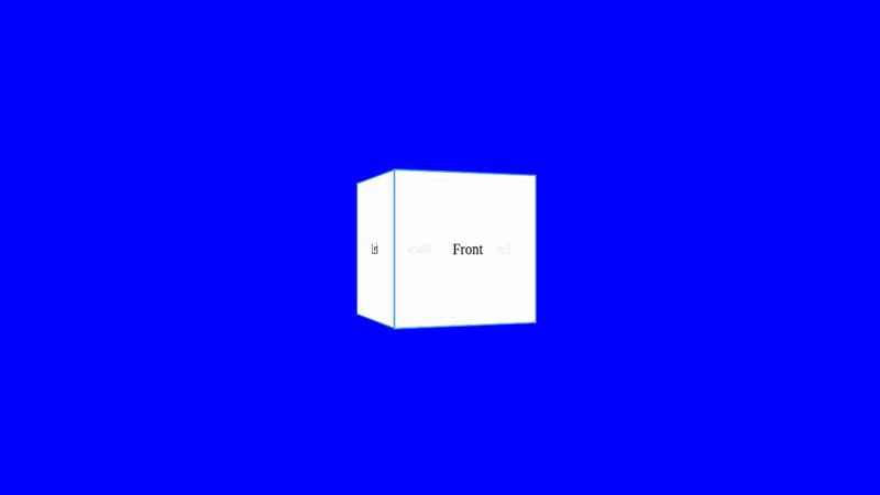 just a moving cube