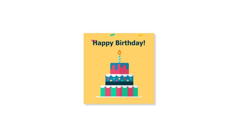 HTML & CSS Birthday Card