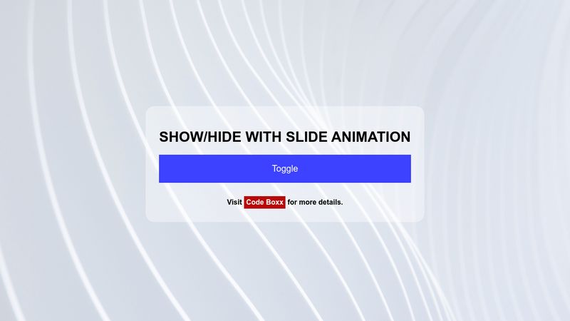 show-hide-html-element-with-slide-animation