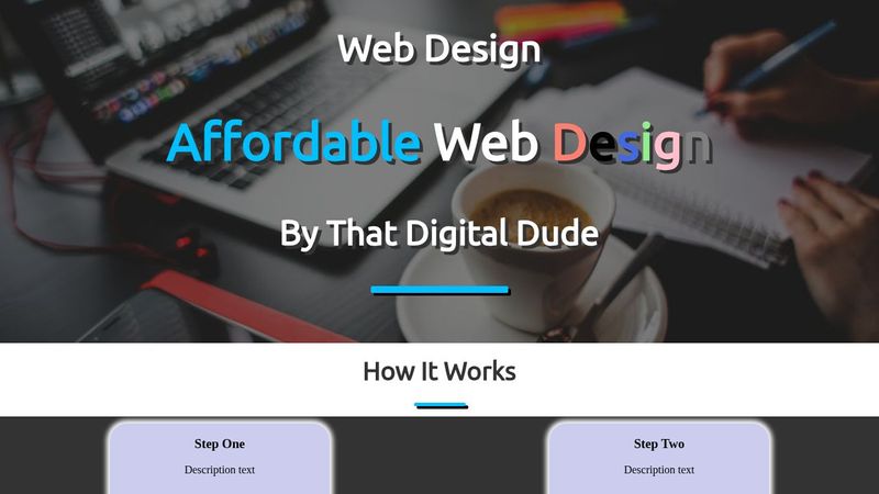 HTML & CSS Header (Landing Page)