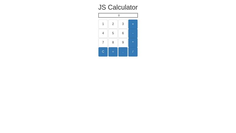 JS calculator