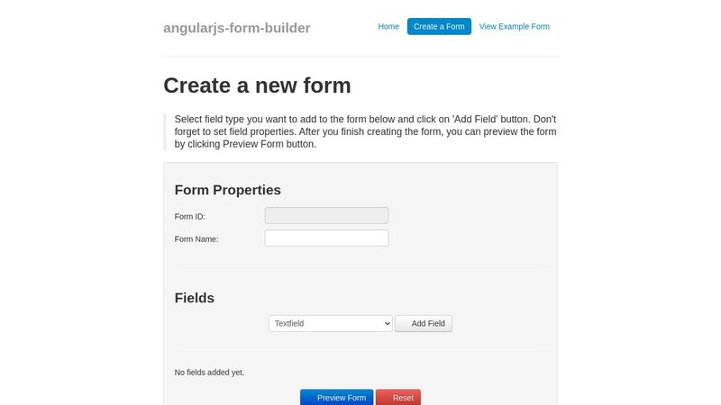 AngularJS FORM BUILDER HACKING