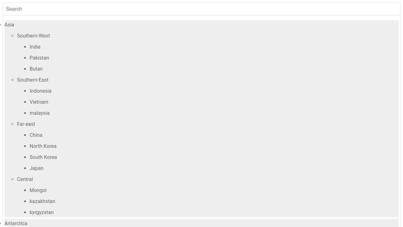 jQuery Tree + Search