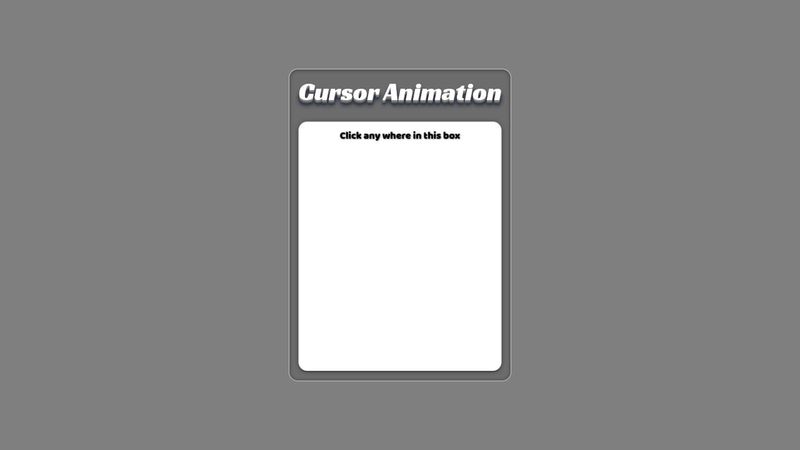React Cursor Animation