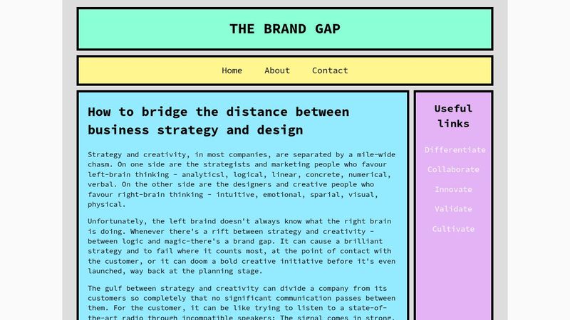 Layout exercise using CSS Grid